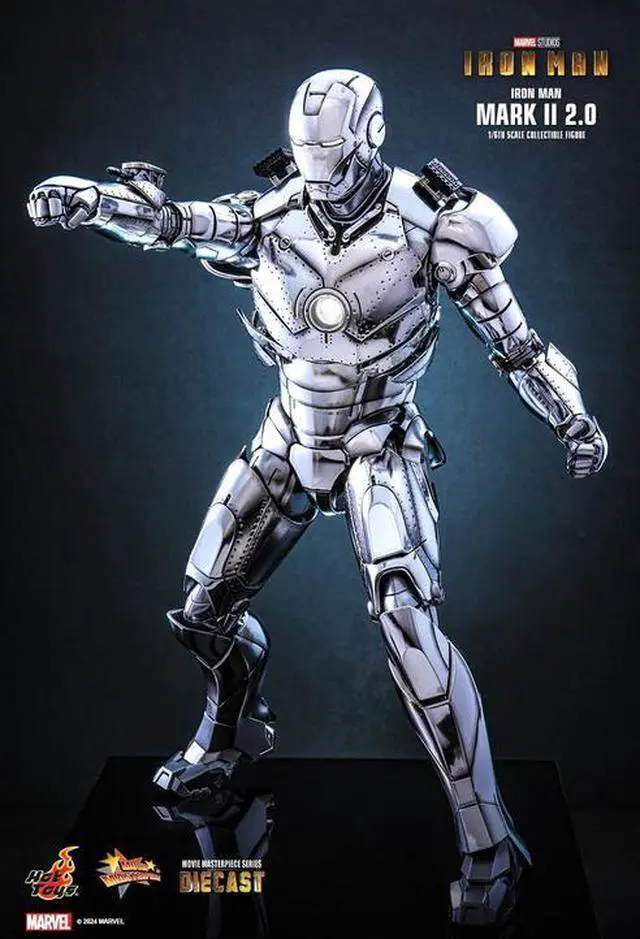 Alt view image 5 of 5 - Figure Hot Toys MMS733D59 - Marvel Comics - Iron Man - Iron Man Mark II 2.0