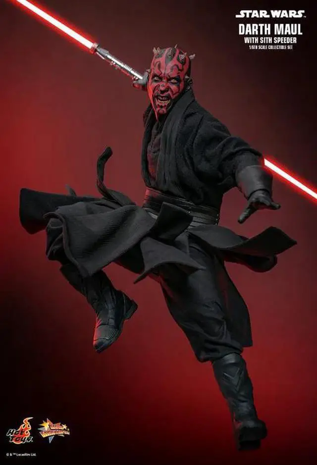 Alt view image 4 of 5 - Figure Hot Toys MMS749 - Star Wars : The Phantom Menace - Darth Maul & Sith Speeder