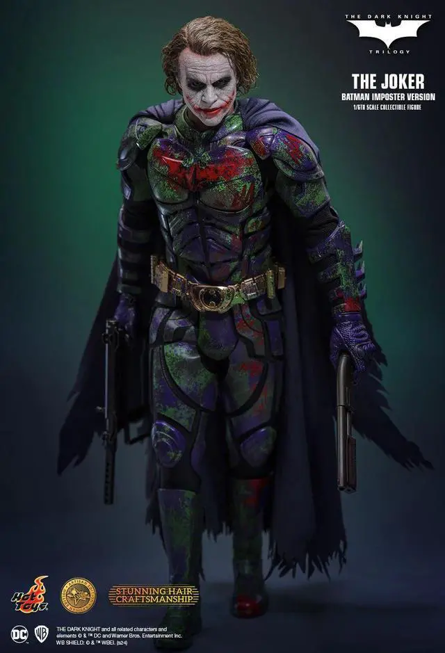 Alt view image 3 of 5 - Figure Hot Toys MMS752 - DC Comics - Batman : The Dark Knight - The Joker Batman Imposter Version