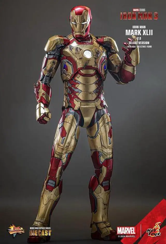 Alt view image 5 of 5 - Figure Hot Toys MMS759D66 - Marvel Comics - Iron Man 3 - Iron Man Mark XLII