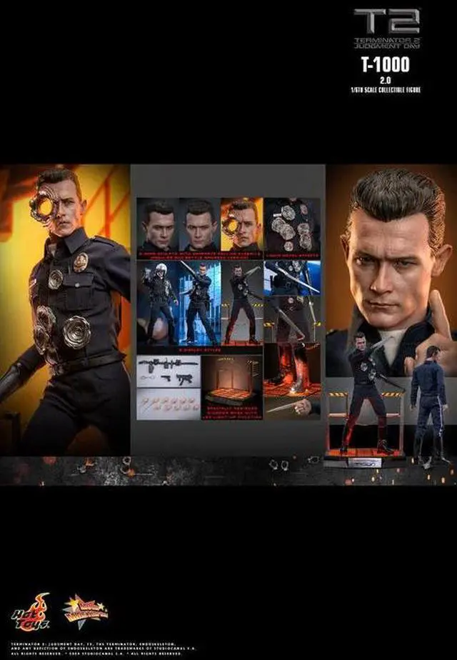 Alt view image 2 of 5 - Figure Hot Toys MMS774 - Terminator 2 : Judgment Day - T-1000