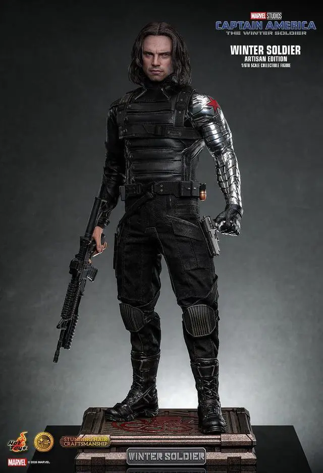 Alt view image 3 of 5 - Figure Hot Toys MMS790B - Marvel Comics - Captain America : The Winter Soldier - Winter Soldier