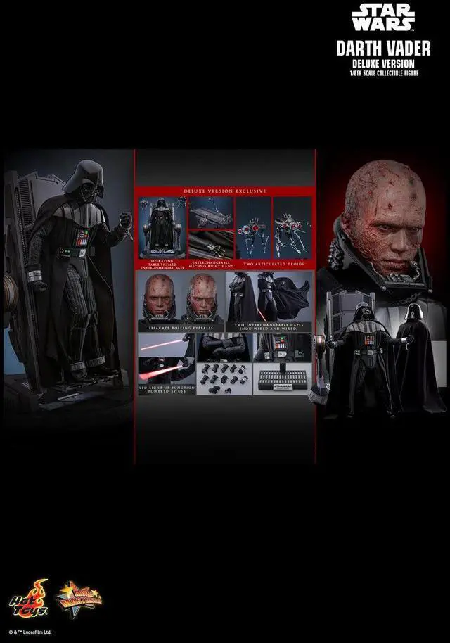 Alt view image 2 of 5 - Figure Hot Toys MMS811 - Star Wars : Revenge Of The Sith - Darth Vader Deluxe Version