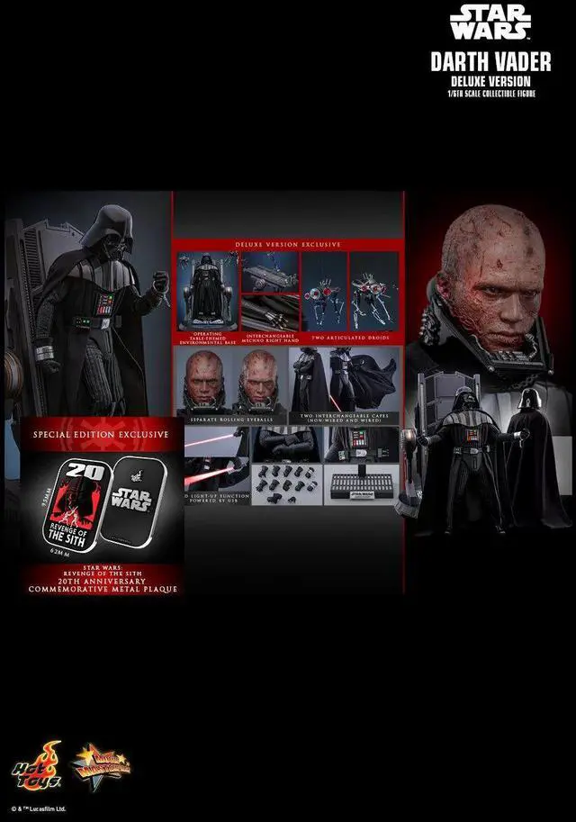 Alt view image 2 of 5 - Figure Hot Toys MMS811B - Star Wars : Revenge Of The Sith - Darth Vader Deluxe Version