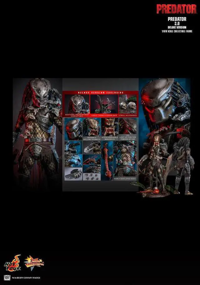 Alt view image 2 of 5 - Figure Hot Toys MMS817 - Predator - Predator Deluxe Version
