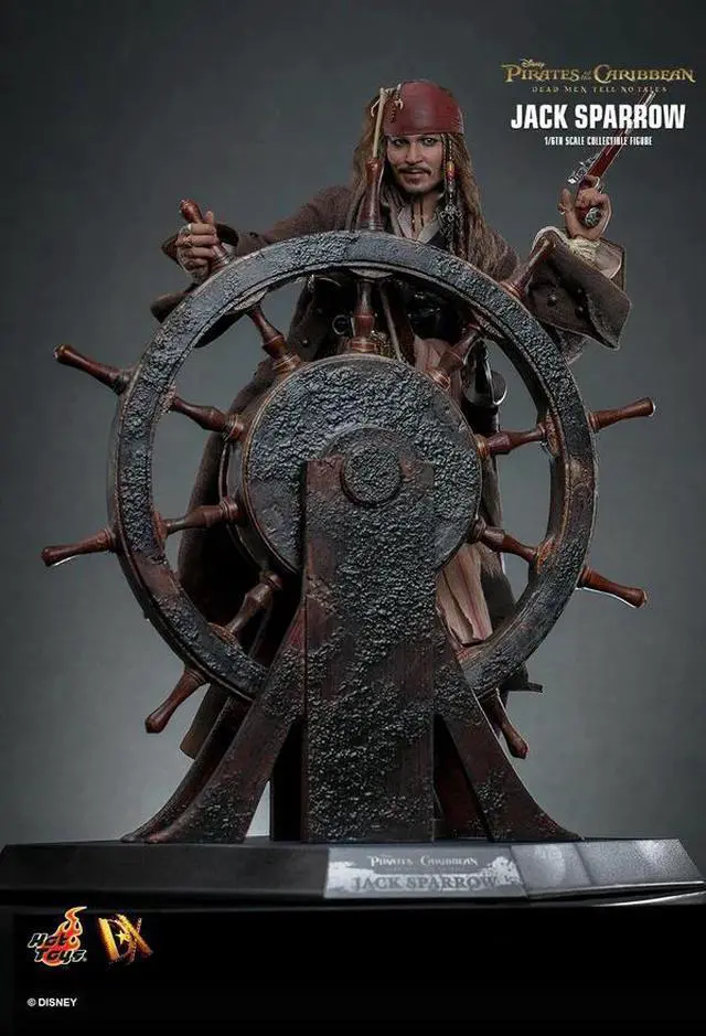 Alt view image 5 of 5 - Figure Hot Toys DX37 - Pirates Of The Caribbean : Dead Men Tell No Tales - Jack Sparrow Standard Version