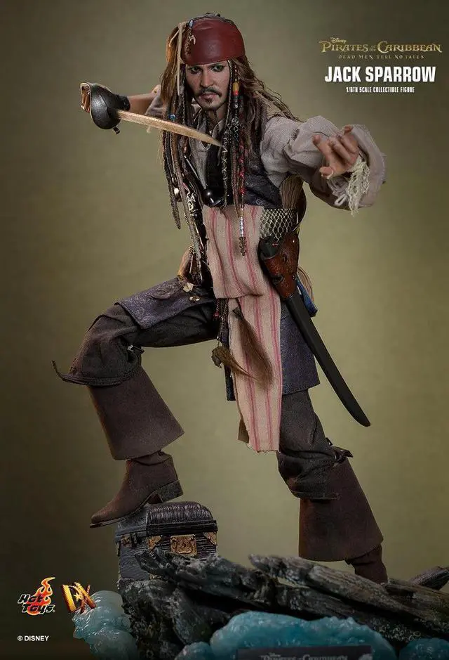 Alt view image 4 of 5 - Figure Hot Toys DX37 - Pirates Of The Caribbean : Dead Men Tell No Tales - Jack Sparrow Standard Version