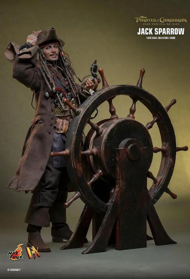 Alt view image 3 of 5 - Figure Hot Toys DX37 - Pirates Of The Caribbean : Dead Men Tell No Tales - Jack Sparrow Standard Version