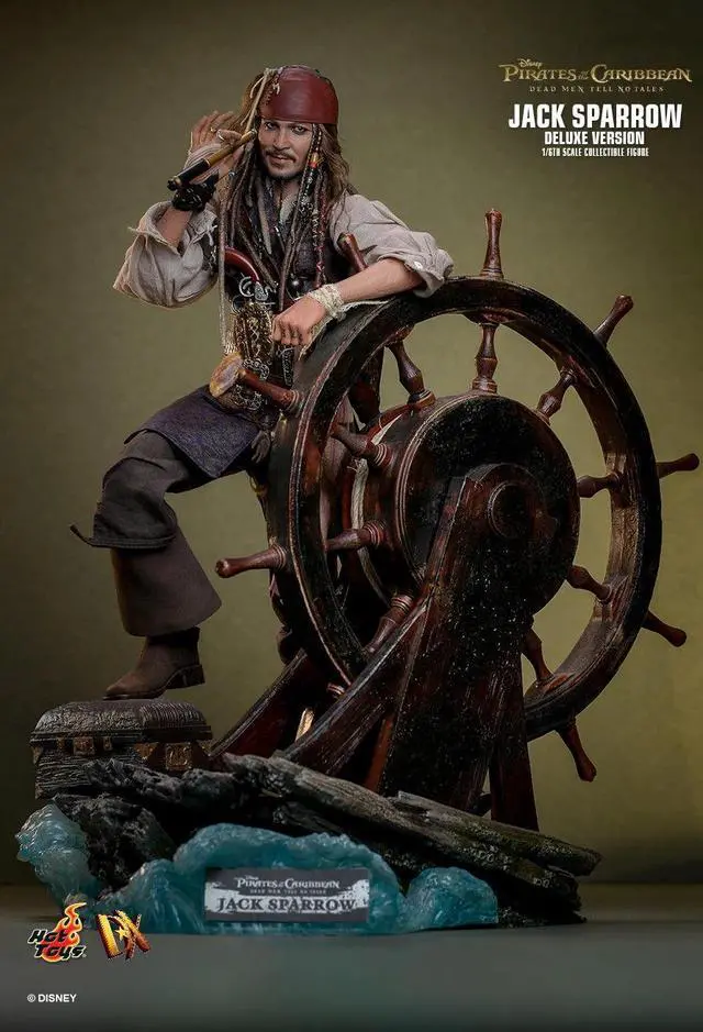 Alt view image 3 of 5 - Figure Hot Toys DX38 - Pirates Of The Caribbean : Dead Men Tell No Tales - Jack Sparrow Deluxe Version