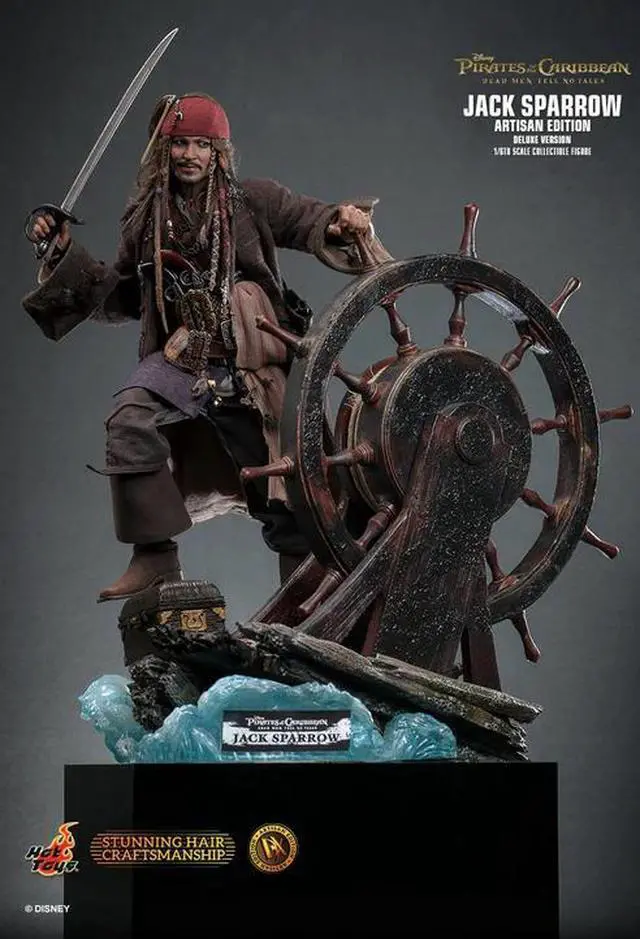 Alt view image 5 of 5 - Figure Hot Toys DX39 - Pirates Of The Caribbean : Dead Men Tell No Tales - Jack Sparrow Artisan Edition