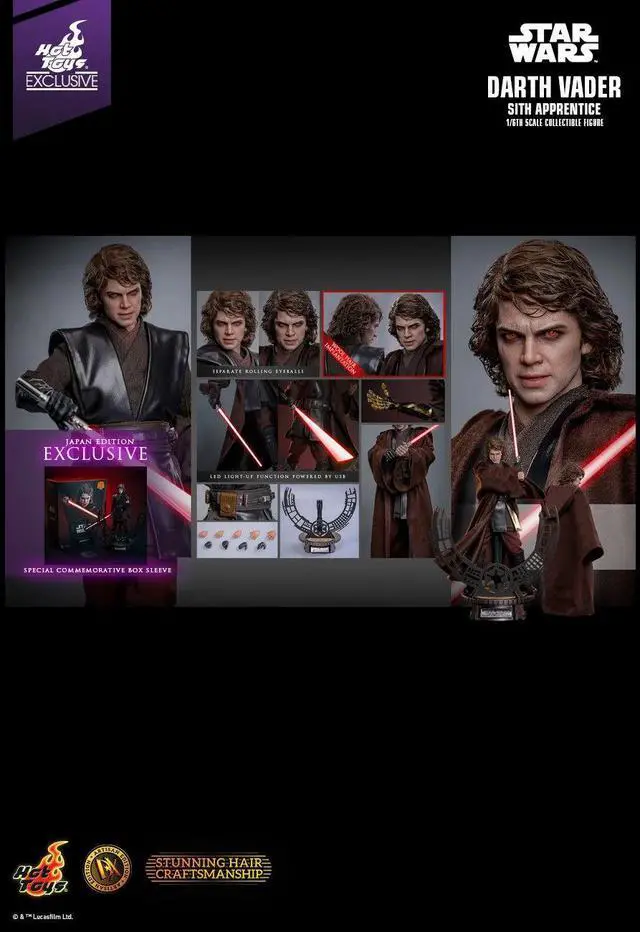 Alt view image 2 of 5 - Figure Hot Toys DX47B - Star Wars III : Revenge Of The Sith - Darth Vader Sith Apprentice