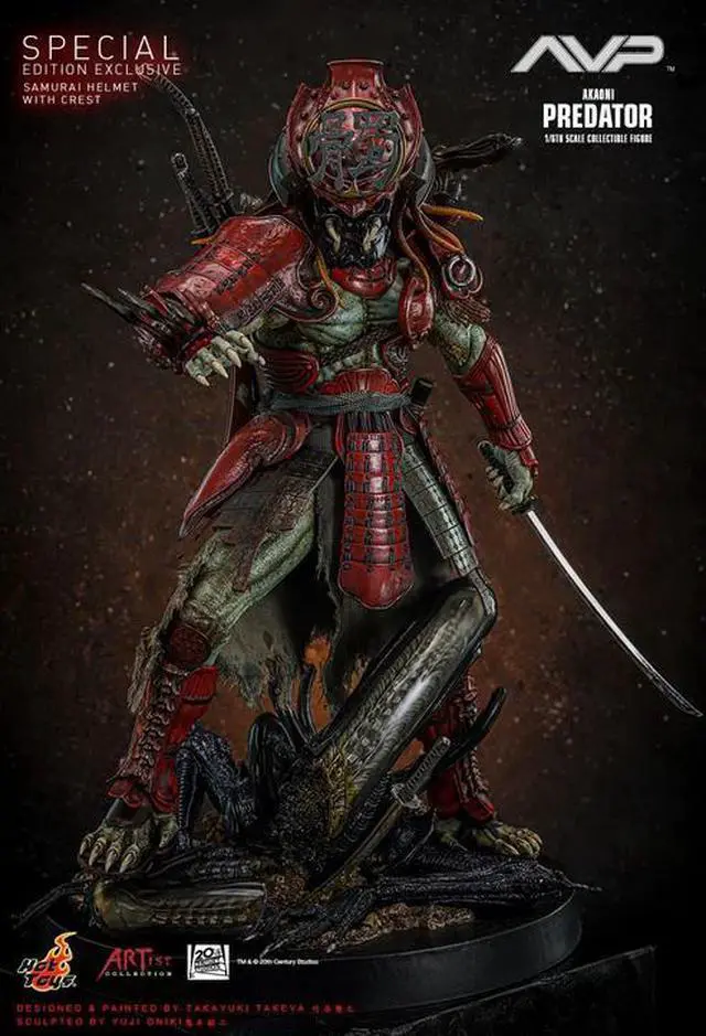 Alt view image 3 of 5 - Figure Hot Toys AC06B - Alien VS. Predator - Akaoni Samurai Predator