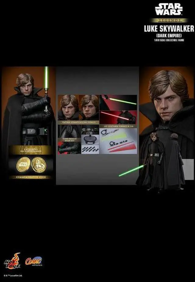 Alt view image 2 of 5 - Figure Hot Toys CMS019B - Star Wars : Dark Empire - Luke Skywalker Dark Empire Version