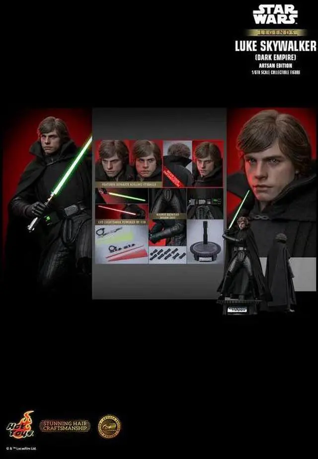 Alt view image 2 of 5 - Figure Hot Toys CMS020 - Star Wars : Dark Empire - Luke Skywalker Dark Empire Version