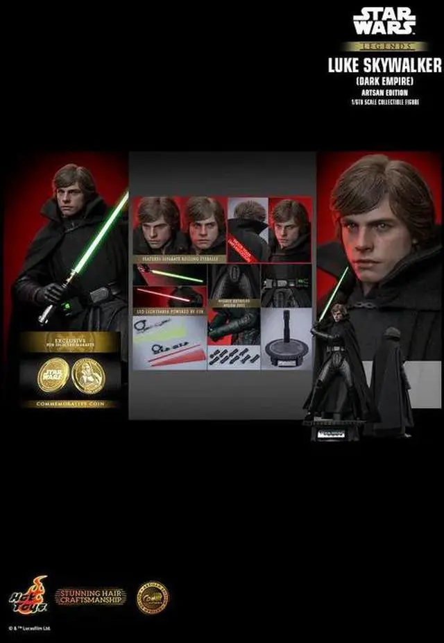 Alt view image 2 of 5 - Figure Hot Toys CMS020B - Star Wars : Dark Empire - Luke Skywalker Dark Empire Version
