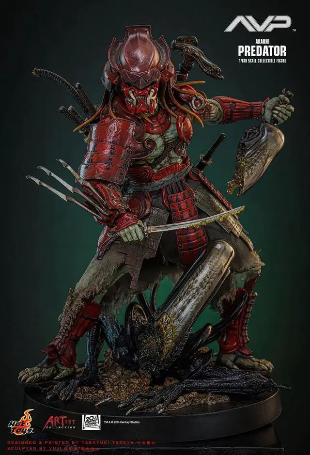 Alt view image 3 of 5 - Figure Hot Toys AC06 - Alien VS. Predator - Akaoni Samurai Predator