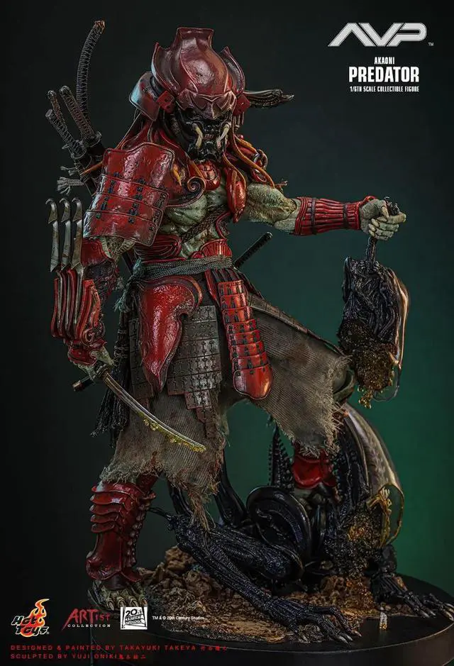Alt view image 4 of 5 - Figure Hot Toys AC06 - Alien VS. Predator - Akaoni Samurai Predator