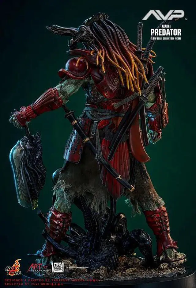 Alt view image 5 of 5 - Figure Hot Toys AC06B - Alien VS. Predator - Akaoni Samurai Predator