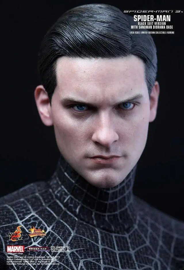 Alt view image 5 of 5 - Figure Hot Toys MMS165 - Marvel Comics - Spider-Man 3 - Spider-Man Black Suit Version