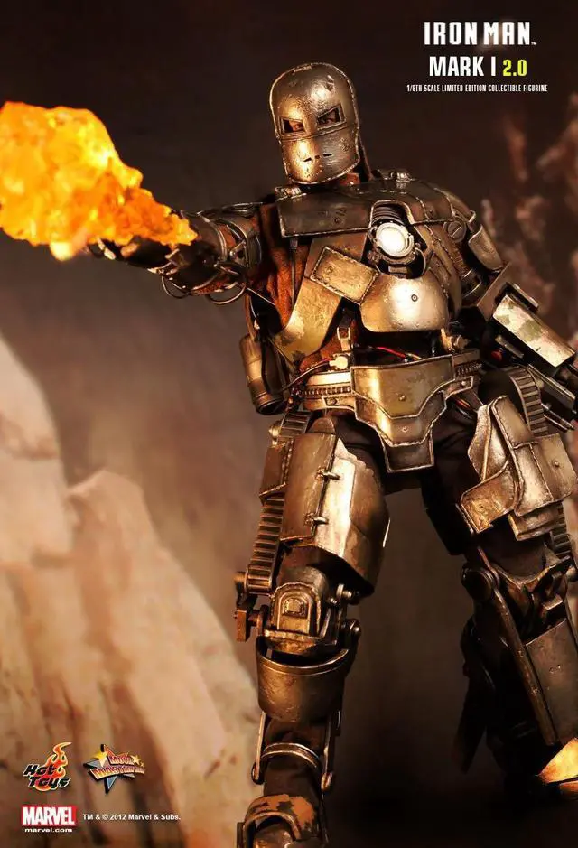 Alt view image 5 of 5 - Figure Hot Toys MMS168 - Marvel Comics - Iron Man - Iron Man Mark 1 2.0