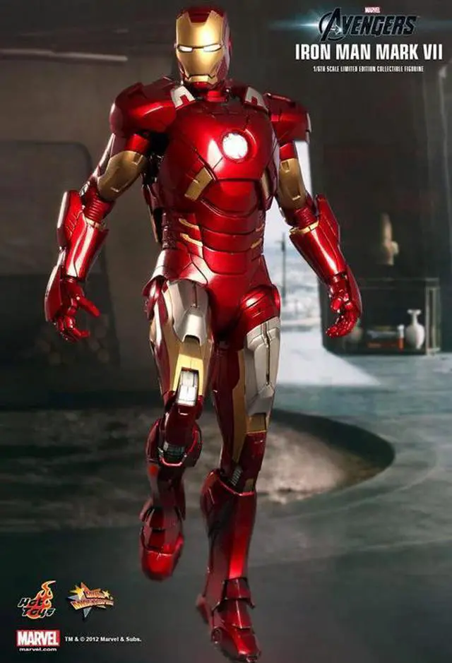 Alt view image 5 of 5 - Figure Hot Toys MMS185 - Marvel Comics - The Avengers - Iron Man Mark 7 Deluxe Version