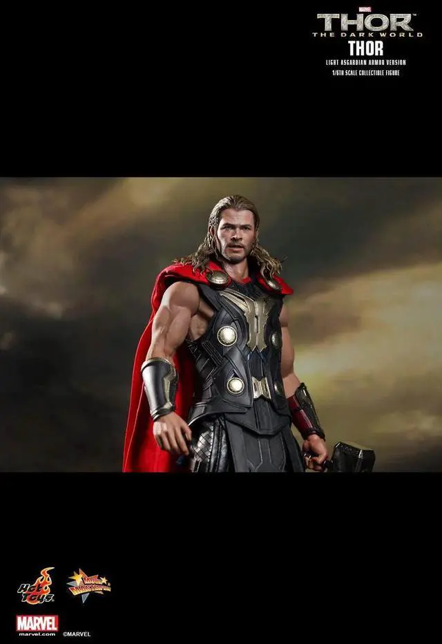 Alt view image 6 of 6 - thor light asgardian armor dark world 1/6 scale hot toys exclusive action figure