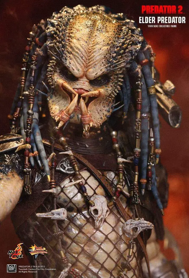 Alt view image 11 of 11 - Predator 2 Elder Predator 1:6 Scale Hot Toys Figure