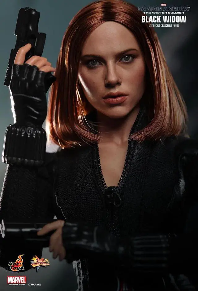 Alt view image 17 of 17 - Black Widow Captain America 2 Movie Masterpiece Sixth Scale Hot Toys Figure