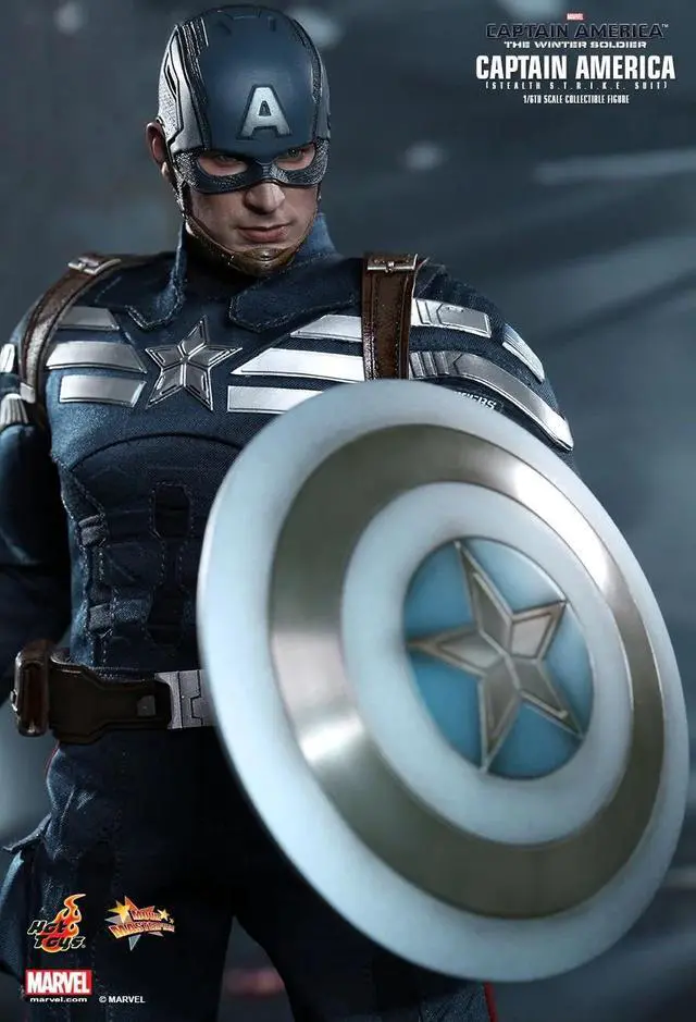 Alt view image 6 of 6 - Hot Toys The Winter Soldier Movie Masterpiece Captain America Collectible Figure Stealth S.T.R.I.K.E. Suit