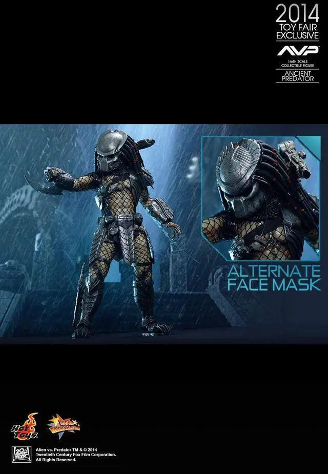 Alt view image 6 of 6 - Alien Vs. Predator Hot Toys Exclusive Movie Masterpiece 1/6 Scale collectible Figure Ancient Predator