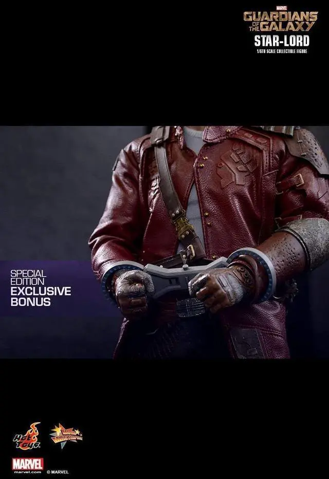 Alt view image 5 of 5 - Figure Hot Toys MMS255 - Marvel Comics - Guardians Of The Galaxy - Star Lord Deluxe Version