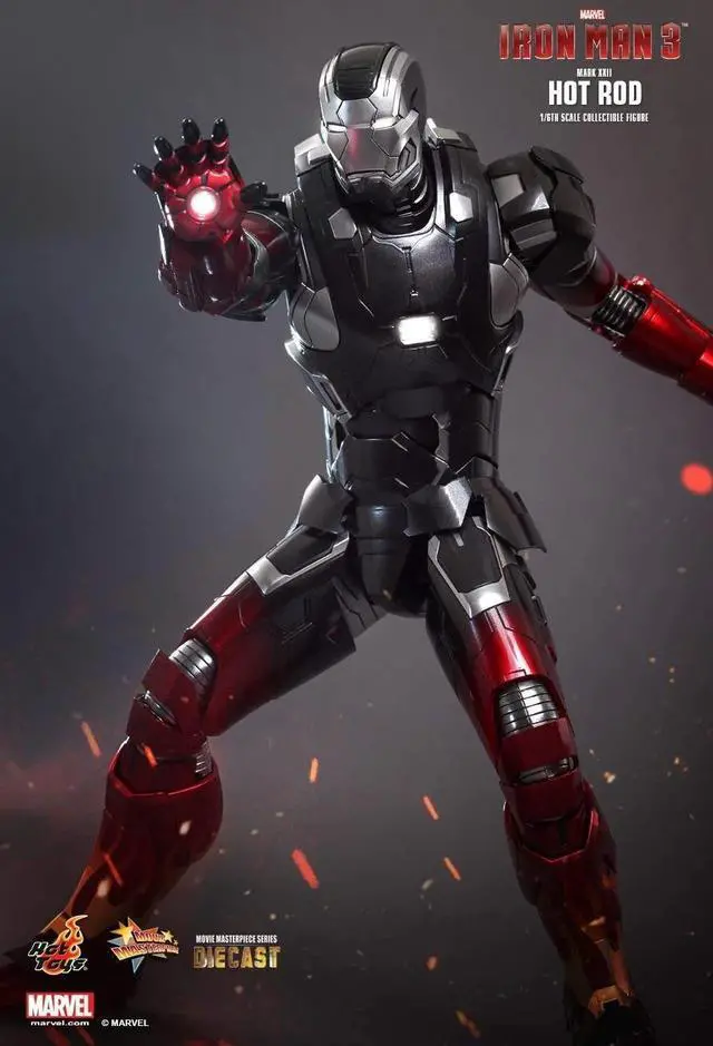 Alt view image 5 of 5 - Figure Hot Toys MMS272D08 - Marvel Comics - Iron Man 3 - Hot Rod Mark 22