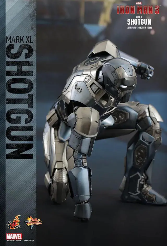 Alt view image 5 of 5 - Figure Hot Toys MMS309 - Marvel Comics - Iron Man 3 - Iron Man Shotgun Mark 40 Deluxe Version