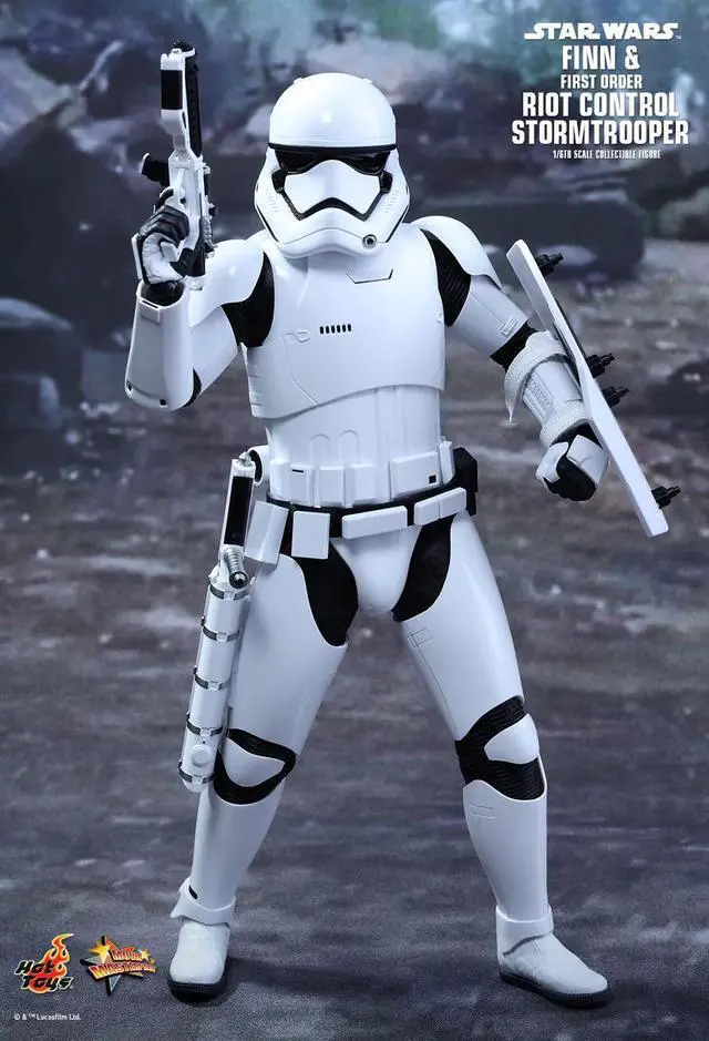 Alt view image 6 of 6 - star wars the force awakens finn and first order riot control stormtrooper 1/6 collectible figure hot toys