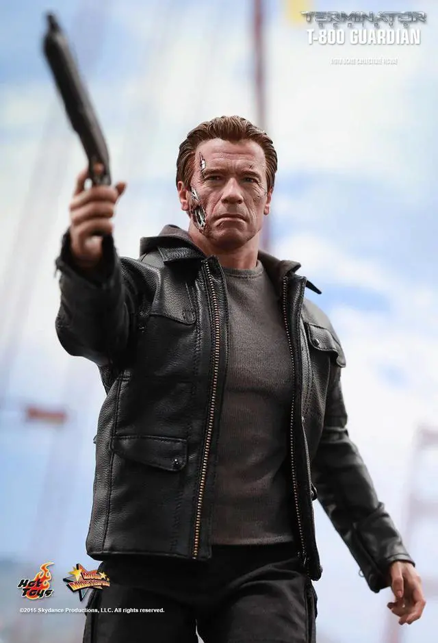 Alt view image 7 of 7 - Movie masterpiece Terminator Salvation: new start / Genesis 1 / 6 scale fully poseable figure t-800 / guardian 1 / 6 scale plastic pre-painted PVC figure
