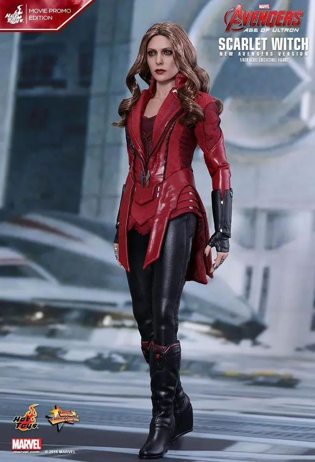 Alt view image 14 of 14 - HOT TOYS 1/6 MARVEL AVENGERS MMS357 SCARLET WITCH MOVIE PROMO EDITION FIGURE