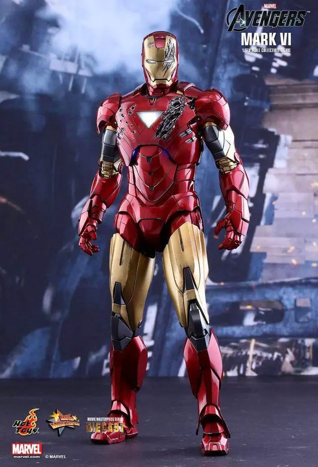 Alt view image 5 of 5 - Figure Hot Toys MMS378D17 - Marvel Comics - The Avengers - Iron Man Mark 6 Deluxe Version