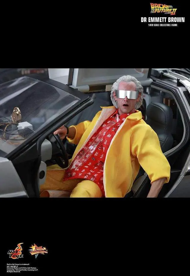 Alt view image 5 of 5 - Figure Hot Toys MMS380 - Back To The Future 2 - Docteur Emmett Brown Deluxe Version