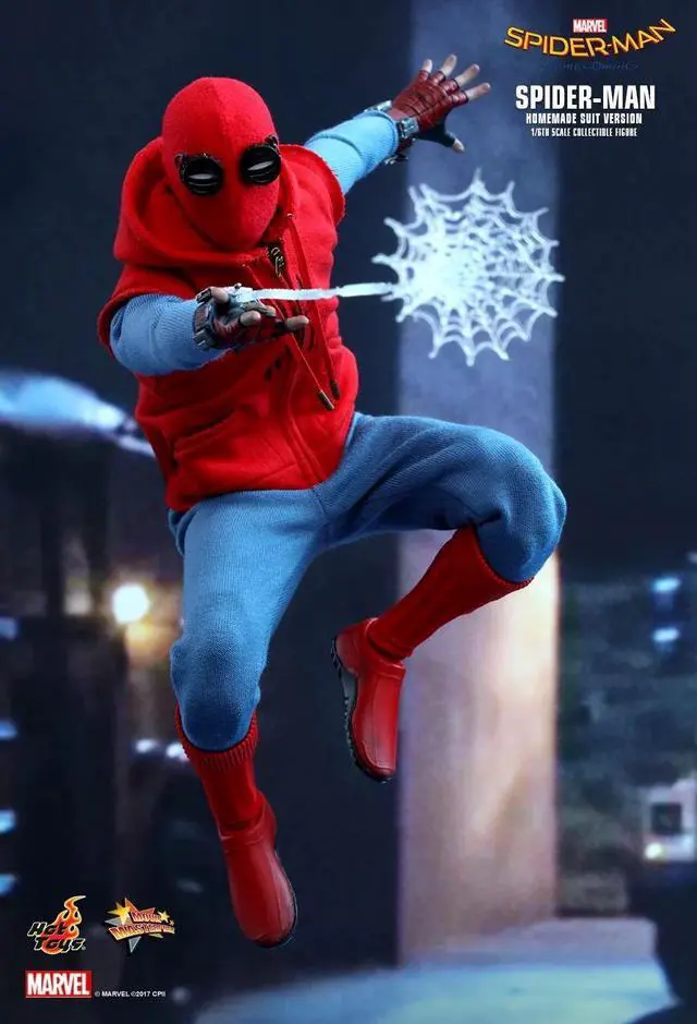 Alt view image 5 of 5 - Figure Hot Toys MMS414 - Marvel Comics - Spider-Man : Homecoming - Spider-Man Homemade Suit Version