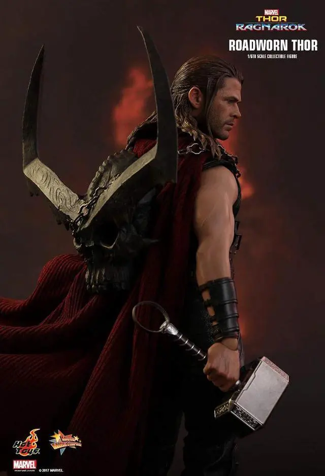 Alt view image 5 of 5 - Figure Hot Toys MMS416 - Marvel Comics - Thor 3 : Ragnarok - Roadworn Thor