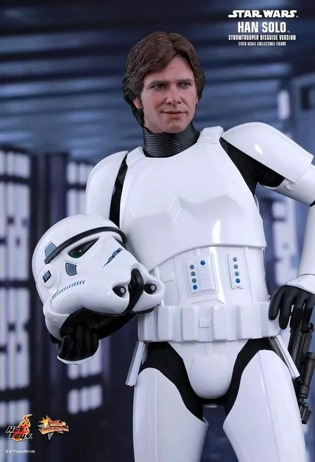 Alt view image 5 of 5 - Figure Hot Toys MMS418 - Star Wars IV : A New Hope - Han Solo Stormtrooper Disguise