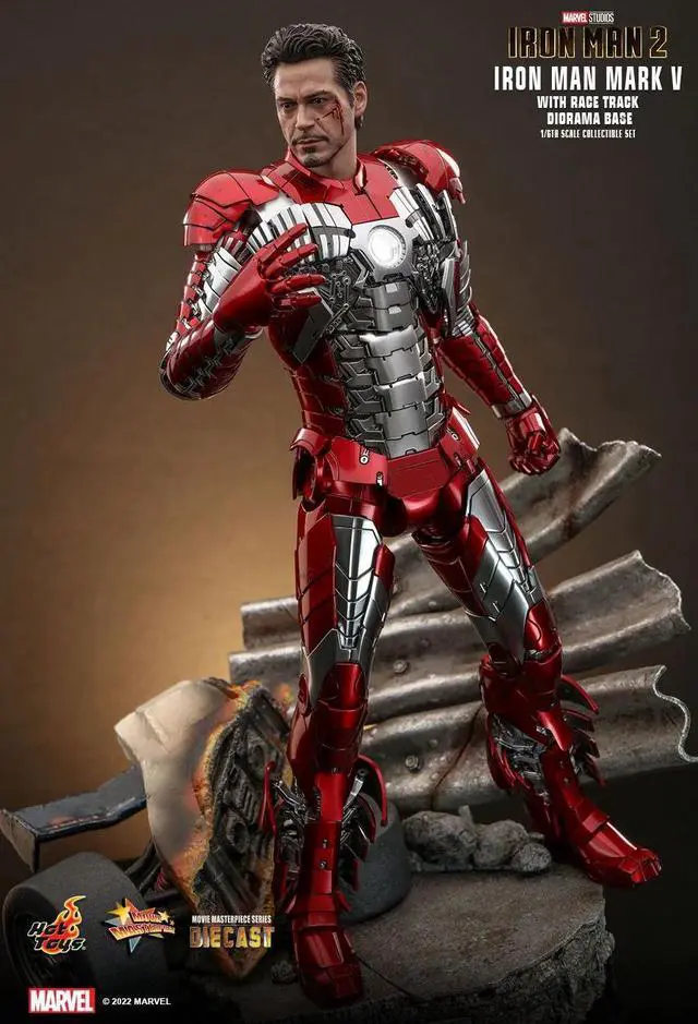 Alt view image 5 of 5 - Figure Hot Toys MMS400D18C - Marvel Comics - Iron Man 2 - Iron Man Mark V Race Track Diorama Base