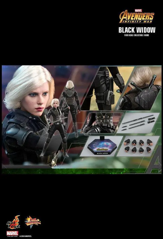 Alt view image 3 of 6 - movie masterpiece avengers infinity war 1/6 scale figure black widow japan limited
