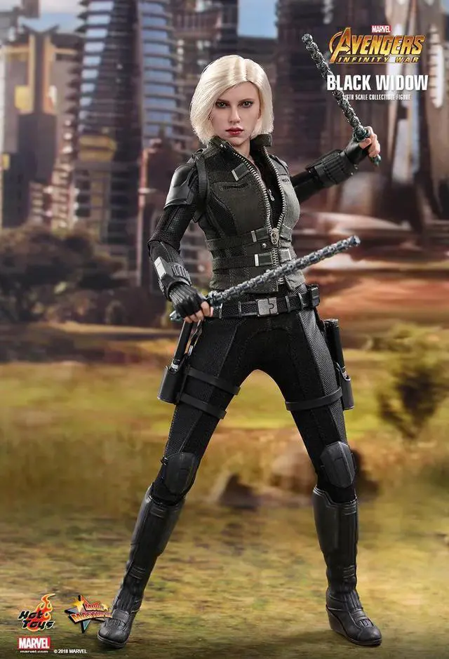 Alt view image 4 of 6 - movie masterpiece avengers infinity war 1/6 scale figure black widow japan limited