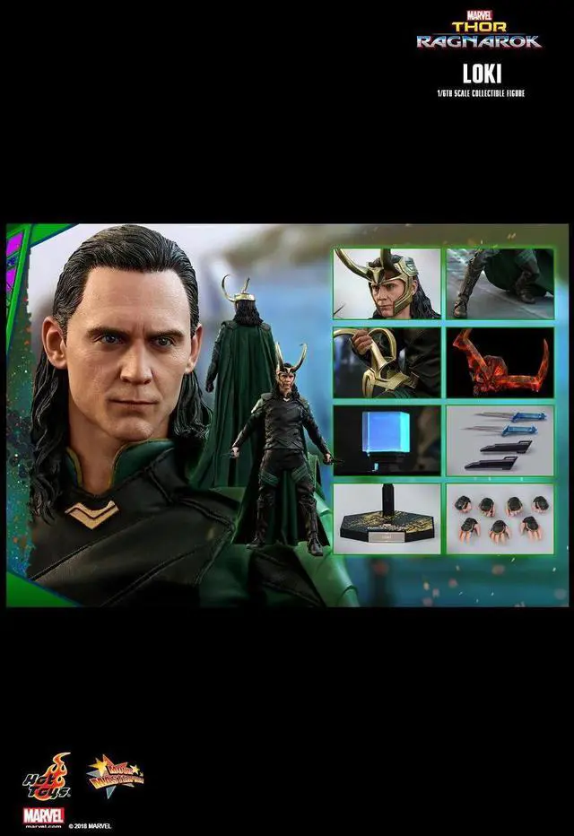 Alt view image 2 of 5 - Figure Hot Toys MMS472 - Marvel Comics - Thor 3 : Ragnarok - Loki