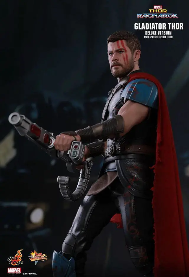 Alt view image 5 of 5 - Figure Hot Toys MMS445 - Marvel Comics - Thor 3 : Ragnarok - Gladiator Thor Deluxe Version