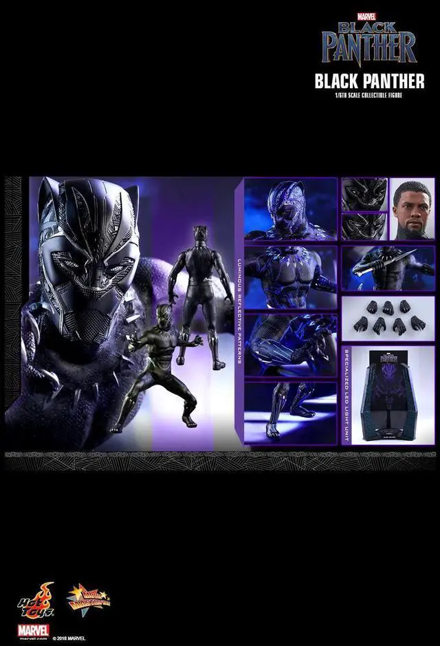Alt view image 2 of 5 - Figure Hot Toys MMS470 - Marvel Comics - Black Panther - TChalla