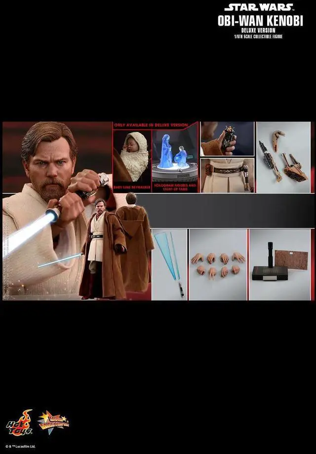 Alt view image 2 of 5 - Figure Hot Toys MMS478 - Star Wars 3 : The Revenge Of The Sith - Obi-Wan Kenobi Deluxe