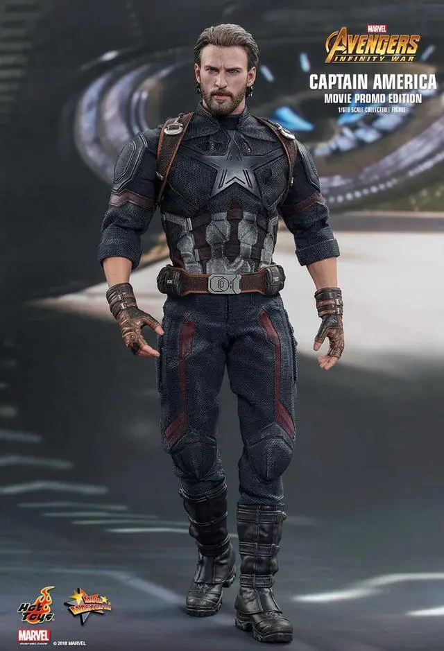 Alt view image 13 of 13 - hot toys marvel avengers infinity war captain america 1/6 scale figure