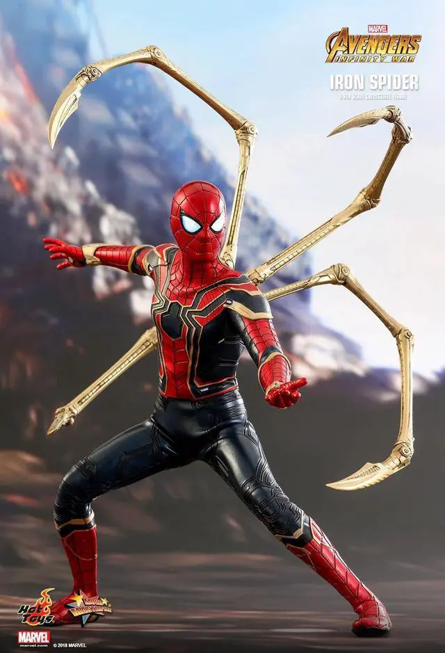 Alt view image 4 of 5 - Figure Hot Toys MMS482 - Marvel Comics - Avengers 3 : Infinity War - Iron Spiderman